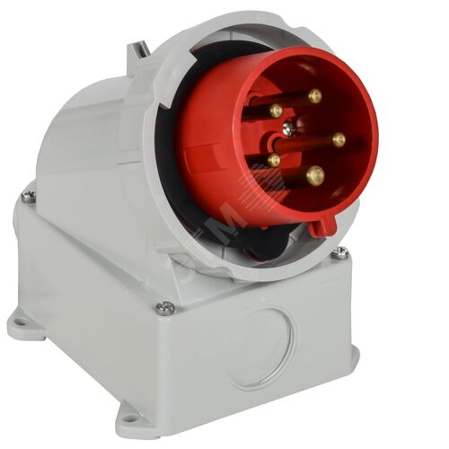 Вилка стационарная ССИ-5252 32А-6ч/380В 3P+PE+N IP67