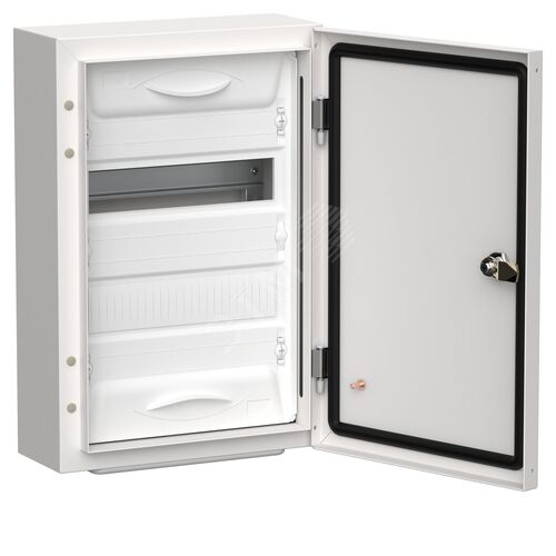 TITAN 5 Корпус металлический ЩРн-24 (1х24) 460х310х140мм IP54 белый (одна дверь)