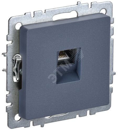 BRITE Розетка компьютерная RJ45 кат.5E РК10-БрМ маренго