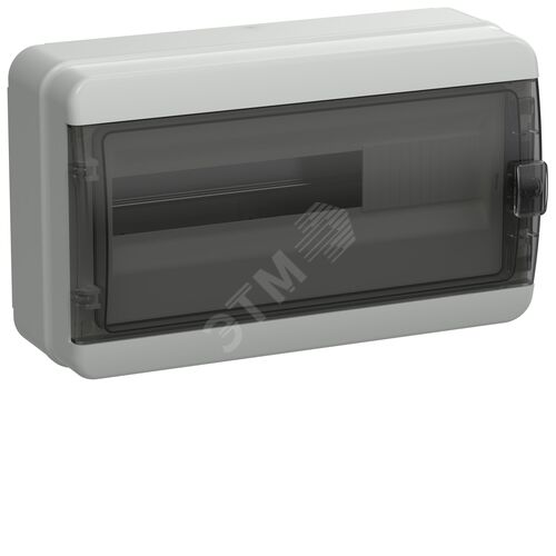 Корпус пластиковый КМПн-18 IP65 черная прозрачная дверь TEKFOR