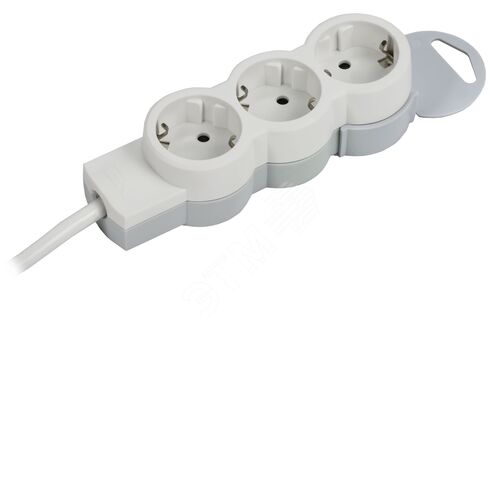 STANDARD Удлинитель У03 3 места 2P+PE 5м 3х1,5мм2 16А белый IEK