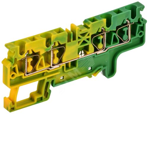 ARMAFIX Клемма пружинная CX4-4 PE 4мм2 четырехконтактная заземляющая