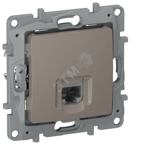IEKETIKA Розетка компьютерная RJ45 категория 5Е UTP 6714411 капучино