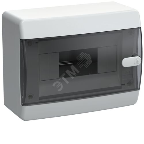 Compact Корпус пластиковый ЩРН-П-8 IP41 черная прозрачная дверь UNION