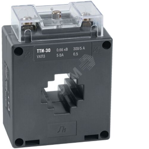 Трансформатор тока ТТИ-30 300/5А 5ВА класс 0,5S МПИ08 IEK
