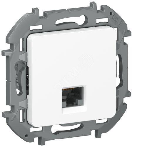 IEKINSPIRIA Розетка компьютерная RJ45 категория 6 UTP 6738301 белый