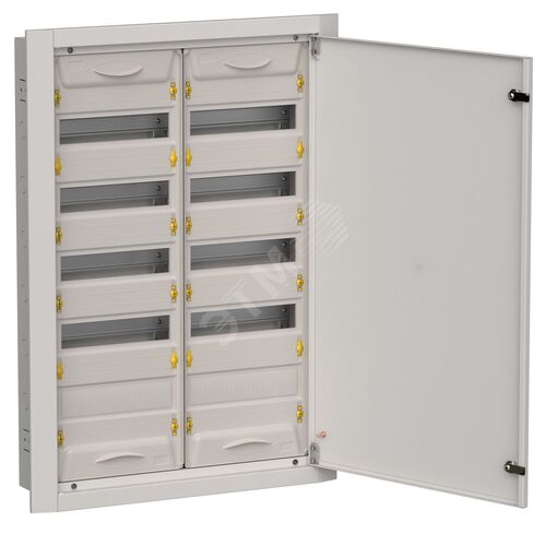 Корпус металлический ЩРв-120 (2х60) 880х625х130мм IP31 серый (одна дверь) TITAN 5