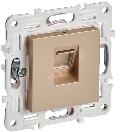 Розетка компьютерная RJ45 кат.5E SK-K01Sa песочный SKANDY