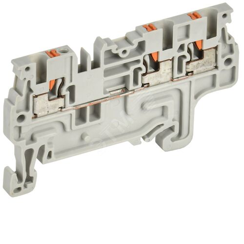 ARMAFIX Клемма пружин. Push-in CP-MC 3 вывода 1,5мм2 серая