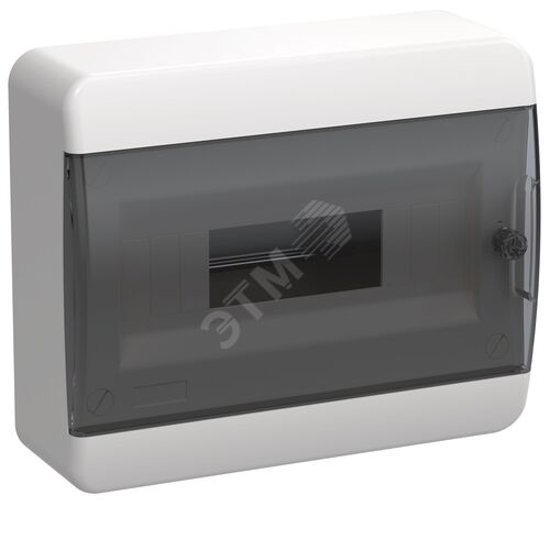 Корпус пластиковый ЩРН-П-12 IP41 черная прозрачная дверь TEKFOR