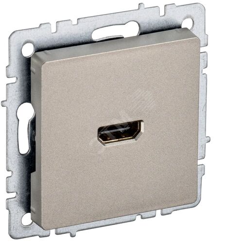 BRITE Розетка HDMI РHDMI-0-БрШ шампань