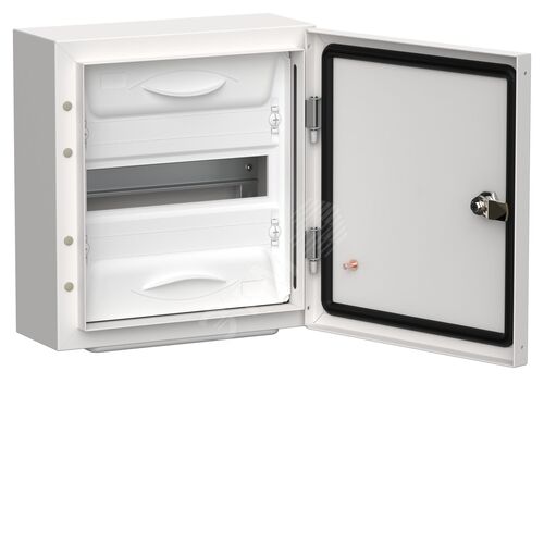 Корпус металлический ЩРн-12 (1х12) 335х310х140мм IP54 белый (одна дверь) TITAN 5