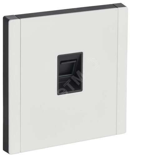 FORTE&PIANO Розетка компьютерная RJ45 кат.5E FP232M металл белый