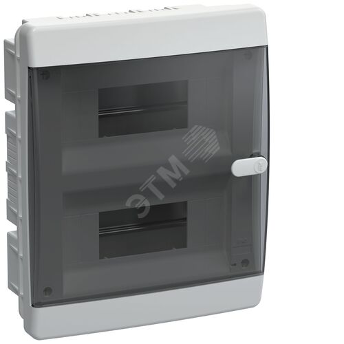 Compact Корпус пластиковый ЩРВ-П-18 IP41 черная прозрачная дверь UNION