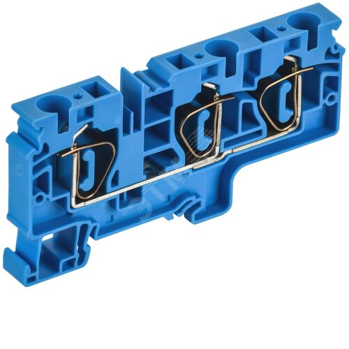 ARMAFIX Клемма пружинная CX10-3 BU 10мм2 трехконтактная синяя