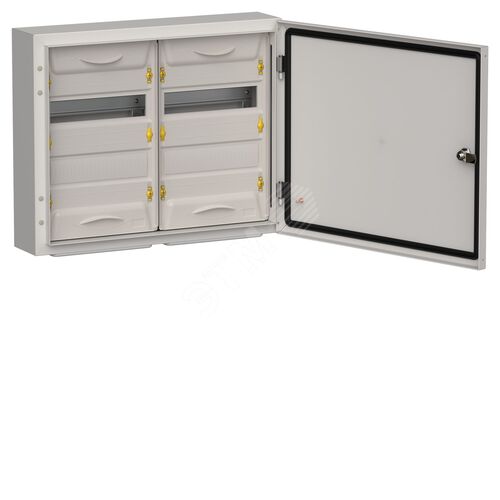 Корпус металлический ЩРн-48 (2х24) 460х570х140мм IP54 серый (одна дверь) TITAN 5