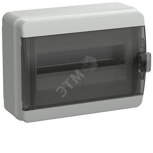Корпус пластиковый КМПн-12 IP65 черная прозрачная дверь TEKFOR