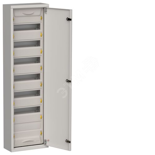 Корпус металлический ЩРн-84 (1х84) 1085х310х140мм IP31 серый (одна дверь) TITAN 5