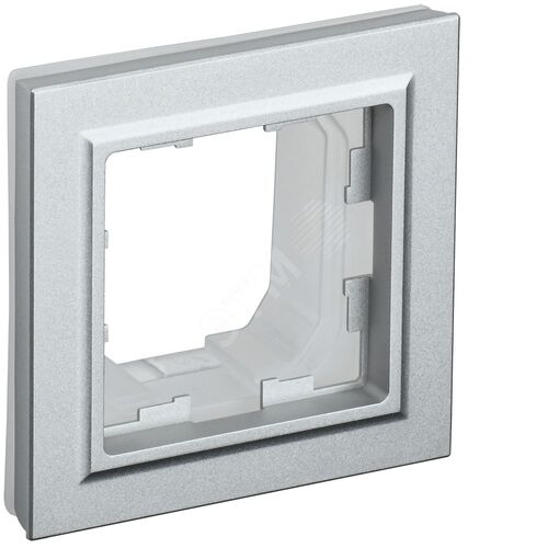 BRITE Рамка 1-местная IP44 РУ-1-БрА-44 алюминий