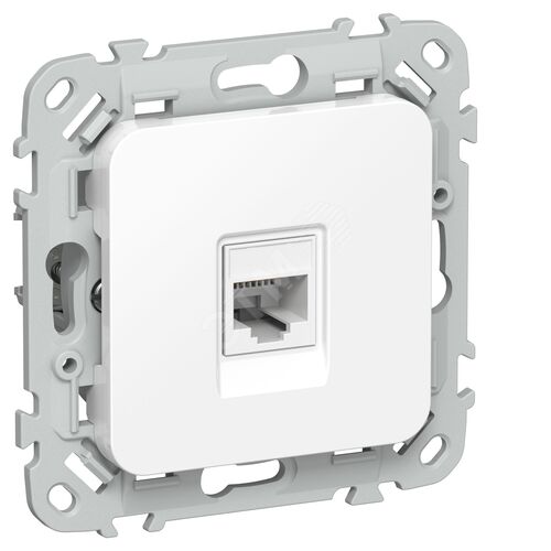 FLITE Розетка компьютерная RJ45 категория 6 UTP РК6-1-0-ФлБ белый
