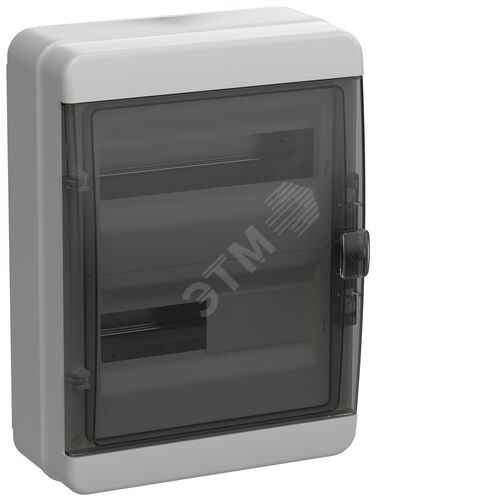Корпус пластиковый КМПн-24 IP65 черная прозрачная дверь TEKFOR
