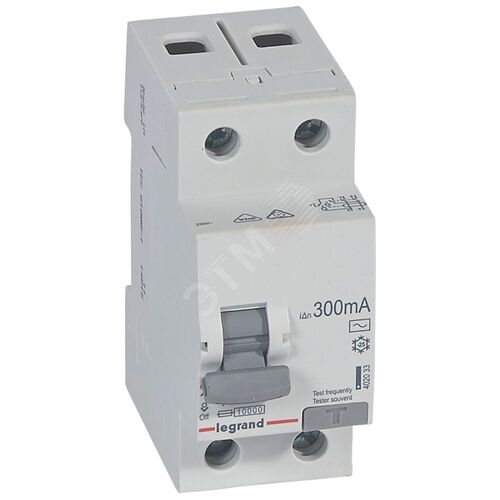 RX3 ВДТ 300мА 40А 2П AC LEGRAND