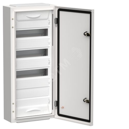 Корпус металлический ЩРн-48 (1х48) 710х310х140мм IP54 белый (одна дверь) TITAN 5