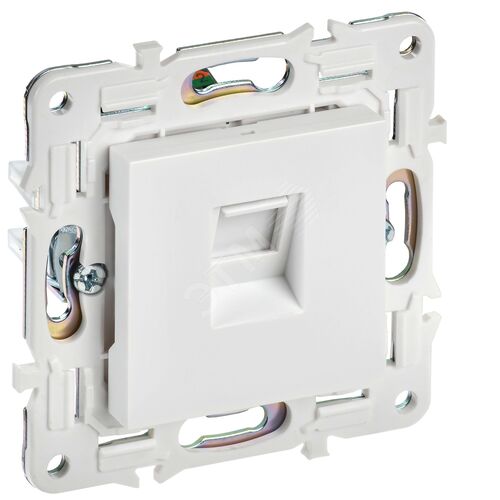 Розетка компьютерная RJ45 кат.5E SK-K01W арктический белый SKANDY
