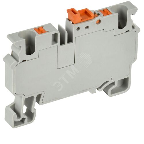 ARMAFIX Клемма пружин. Push-in CP-DT измерит. нож. разм. 4мм2 серая