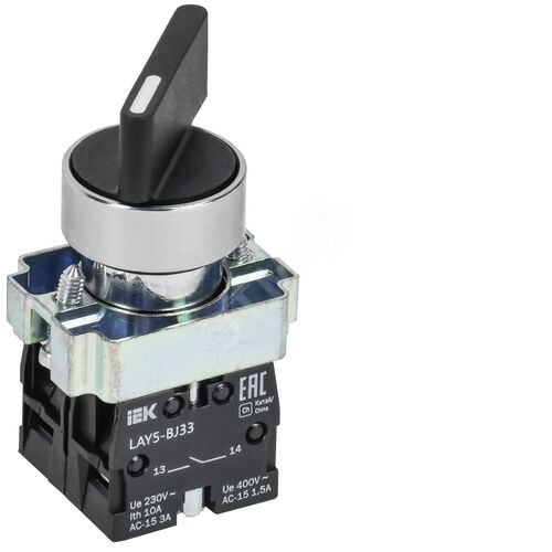 Переключатель LAY5-BJ33 3 положения ''I-0-II'' длинная ручка 2NO