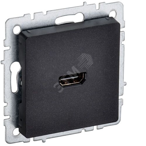 BRITE Розетка HDMI РHDMI-0-БрЧ черный
