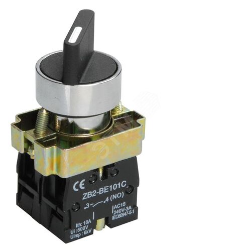 Переключатель LAY5-BD25 на 2 положения ''I-0'' стандартная ручка NO+NC