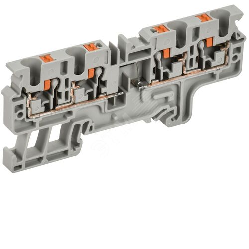 ARMAFIX Колодка клеммная CP4/4(E)D1 4х-проводная Push In с встроенным диодом