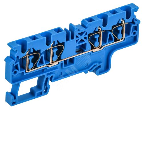 ARMAFIX Клемма пружинная CX4-4 BU 4мм2 четырехконтактная синяя