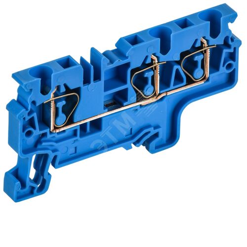 ARMAFIX Клемма пружинная CX4-3 BU 4мм2 трехконтактная синяя