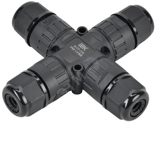 Коннектор кабельный герметичный WTP-108 3 PIN IP68 IEK