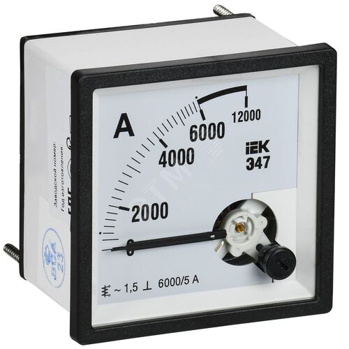 Амперметр Э47 6000/5А класс точности 1,5 72х72мм