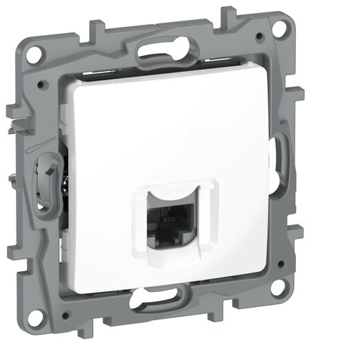 IEKETIKA Розетка компьютерная RJ45 категория 5Е UTP 6722411 белый