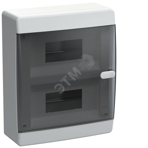 Compact Корпус пластиковый ЩРН-П-18 IP41 черная прозрачная дверь UNION