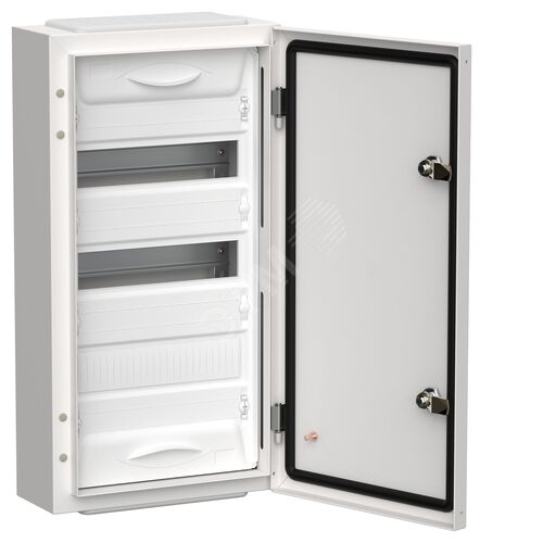 Корпус металлический ЩРн-36 (1х36) 585х310х140мм IP54 белый (одна дверь) TITAN 5