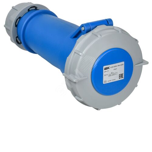 Розетка переносная ССИ-2232 32А-6ч 220В 2P+PE IP67