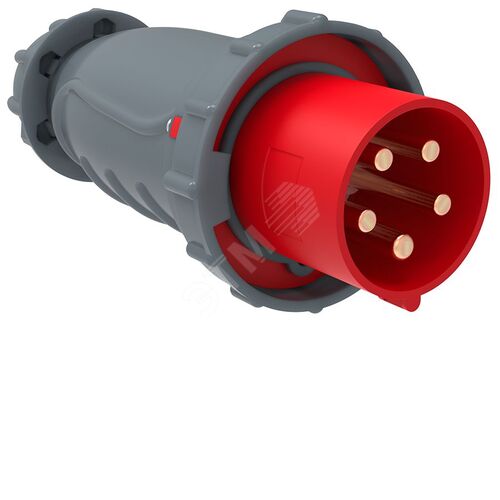 Вилка переносная ССИ-045 125А-6ч/200/346-240/415В 3P+PE+N IP67 MAGNUM