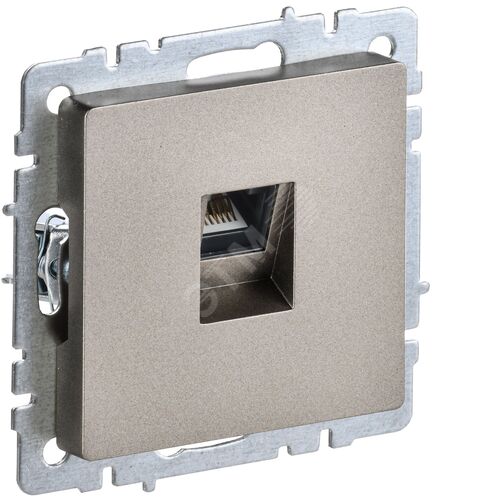 BRITE Розетка компьютерная RJ45 кат.5E РК10-БрШ шампань