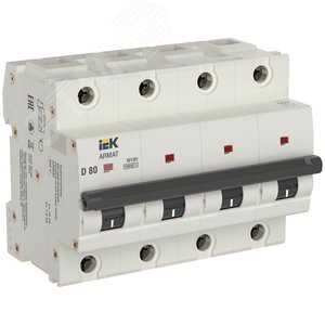Выключатель автоматический M10H 4P D 80A