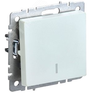 BRITE Выключатель одноклавишный с индикацией 10А ВС10-1-1-БрЖ жемчуг