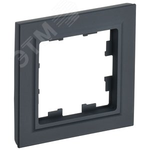 BRITE Рамка 1 пост РУ-1-БрГ графит