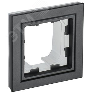 BRITE Рамка 1 пост IP44 РУ-1-БрЧ-44 черный