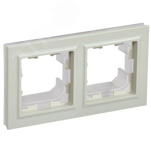 BRITE Рамка 2 поста IP44 РУ-2-БрКр-44 бежевый