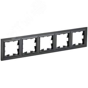 BRITE Рамка 5 постов РУ-5-БрЧ черный