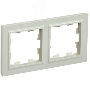 BRITE Рамка 2 поста РУ-2-БрКр бежевый